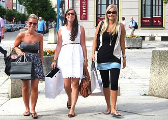 Auf Shoppingtour in Kelheim